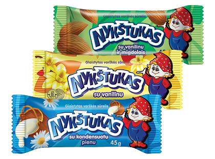 Glaistytas varškės sūrelis NYKŠTUKAS*