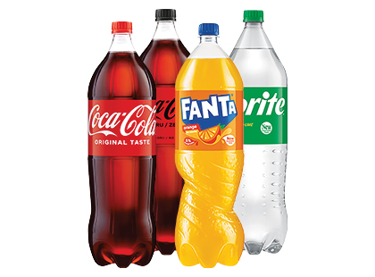 Gazuot. gaiv. gėrimas COCA COLA; COCA COLA ZERO; FANTA ORANGE; SPRITE*