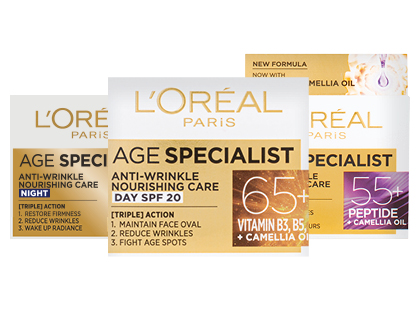 Dieninis; naktinis veido kremas L’OREAL AGE SPECIALIST*