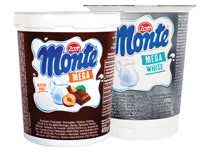 Šokoladinis; pieninis desertas ZOTT MONTE MEGA*