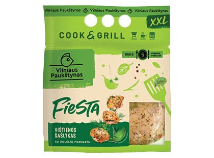 VILNIAUS PAUKŠTYNO vištienos filė šašlykas FIESTA žolelių marinate*