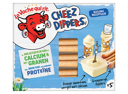 Lydytas sūris LA VACHE QUI RIT su duonos lazdelėmis*
