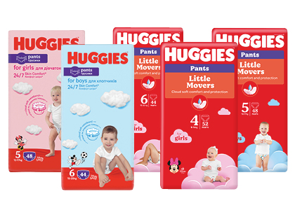 Sauskelnės-kelnaitės HUGGIES PANTS*