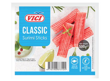 Atšaldytos krabų skonio lazdelės VIČI CLASSIC iš surimio*