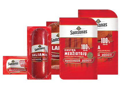 Karštai rūkytoms dešroms ir dešrelėms SAMSONAS*