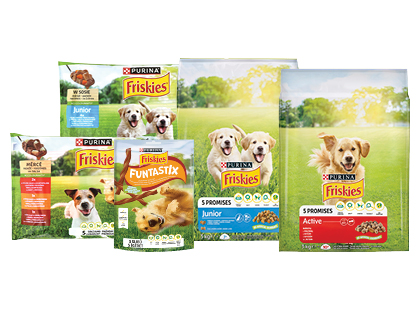 Šunų ėdalui ir skanėstams PURINA FRISKIES*