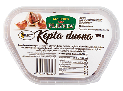 Plikyta kepta duona KLAIPĖDOS DUONA*