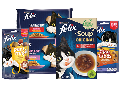 Kačių ėdalui ir skanėstams FELIX*