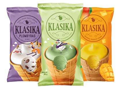 Valgomieji ledai; vanilinis plombyras puodelyje KLASIKA*