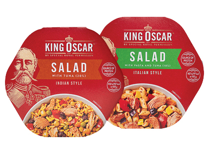 Indiško; itališko stiliaus salotos su tunu KING OSCAR*