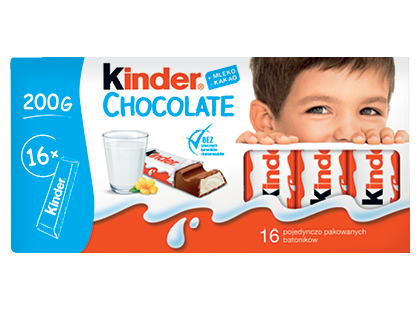 Pieninis šokoladas KINDER CHOCOLATE*