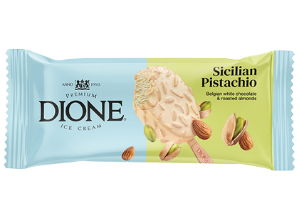 Valgomieji pistacijų skonio ledai ant pagaliuko DIONE*