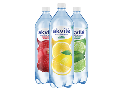 Lengvai gazuotas stalo vanduo AKVILĖ*