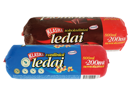 Valgomieji ledai; plombyras KLASIKA*