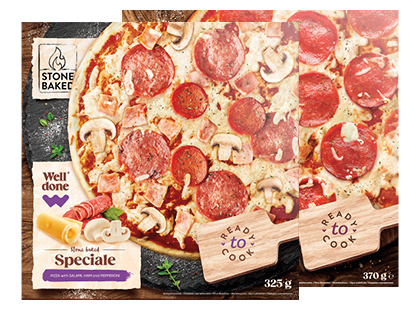 Šaldyta pica SPECIALE; SALAMI WELL DONE*