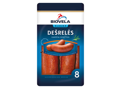 Karštai rūkytos sardelės BIOVELA*