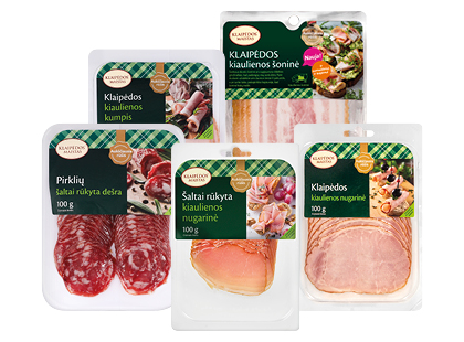 Pjaustytiems KLAIPĖDOS MAISTO mėsos gaminiams*