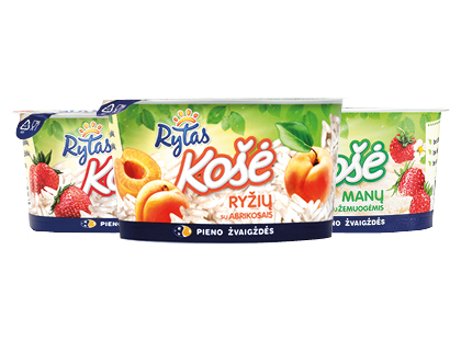 Ryžių; manų košė RYTAS*, 3 rūšių