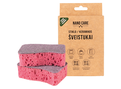 Kempinėlės keramikai ir stiklui valyti NANO CARE*