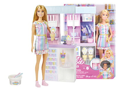Lėlė ir ledų parduotuvė BARBIE*