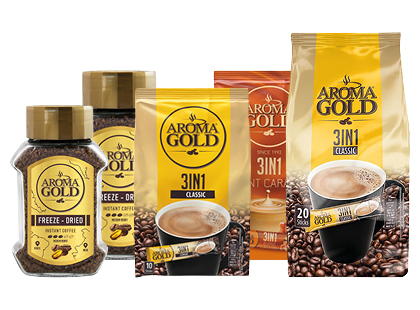 Tirpiajai kavai ir kavos gėrimams AROMA GOLD*