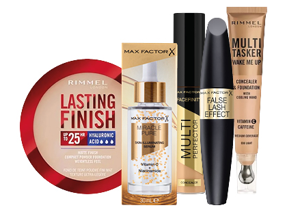 Dekoratyvinei kosmetikai MAX FACTOR ir RIMMEL*
