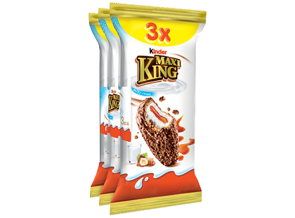 Pieno batonėlis KINDER MAXI KING*, 37,5 % rieb.