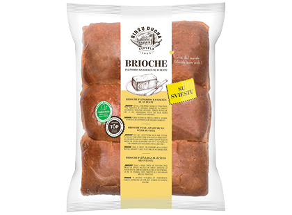 BIRŽŲ DUONOS plėšomosios sviestinės bandelės BRIOCHE*