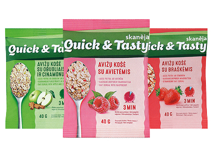 Greitai paruošiama avižinė košė SKANĖJA QUICK & TASTY*