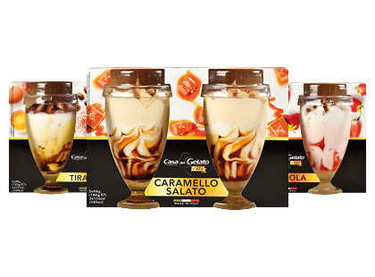 Valgomieji ledai CASA DEL GELATO*, 3 rūšių