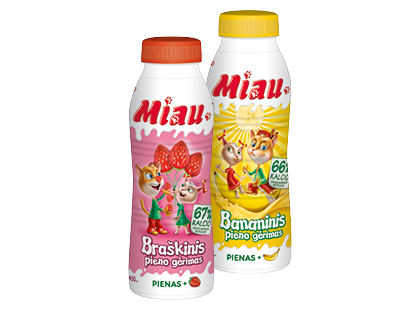 Pieno gėrimas MIAU*, 6 rūšių