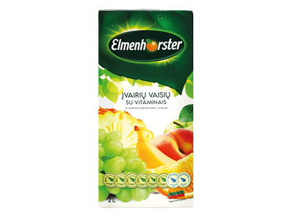 Įvairių vaisių sulčių gėrimas ELMENHORSTER su vitaminais*