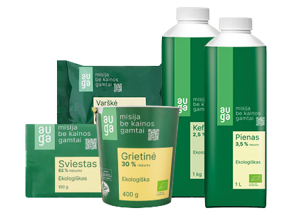 Pieno produktams AUGA*