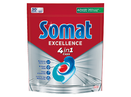 Indaplovių kapsulės SOMAT EXCELLENCE 4 IN 1*