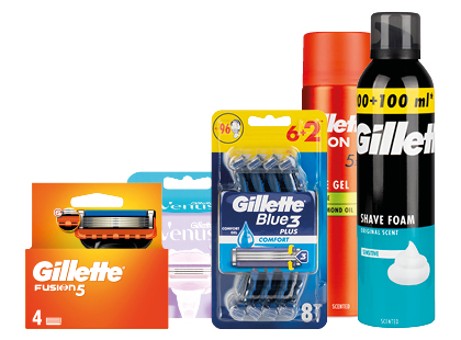 Skutimosi priemonėms GILLETTE*
