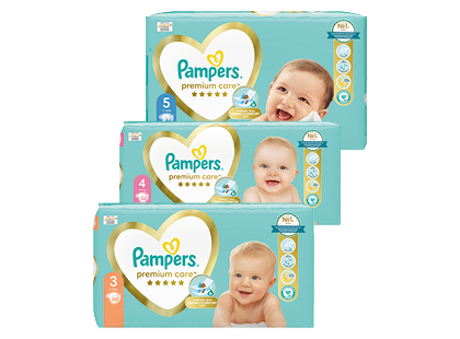 Sauskelnės PAMPERS PREMIUM CARE*, 3 rūšių, 3; 4; 5 dydžiai