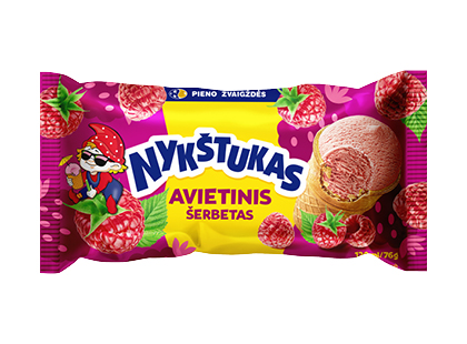 Avietinis šerbetas puodelyje NYKŠTUKAS*