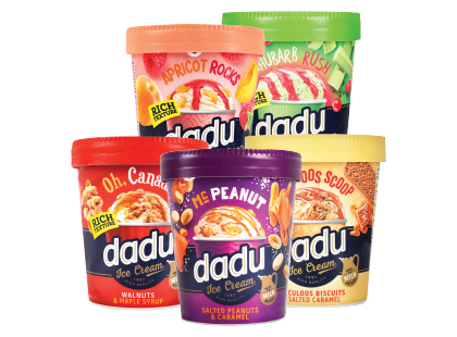 Valgomieji ledai indelyje DADU*