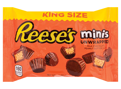 Šokoladiniai krepšeliai su žemės riešutų kremu REESE’S MINIS*