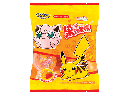Braškių ir apelsinų skonio želė POKEMON*