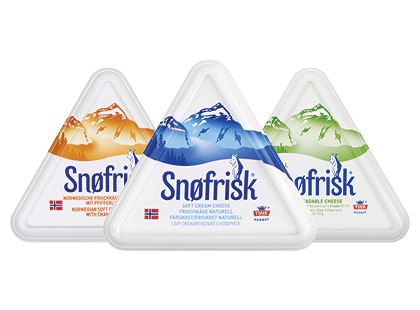 Kreminis ožkų ir karvių pieno sūris SNØFRISK TINE*, 3 rūšių