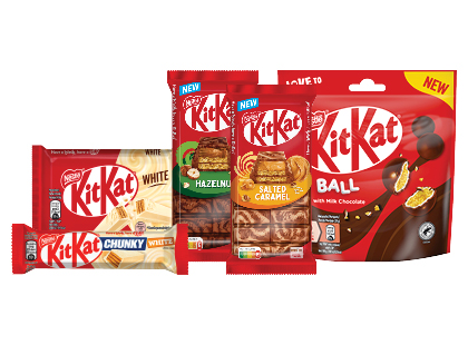 Šokolado plytelėms ir batonėliams KIT KAT*