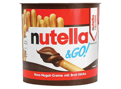 Duonos lazdelės su tepamuoju kremu NUTELLA & GO*