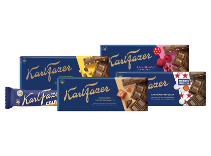 Šokolado plytelėms ir batonėliams KARL FAZER*