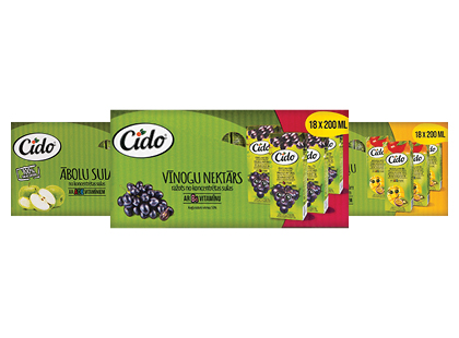 Nektaras; sultys CIDO*, 3 rūšių