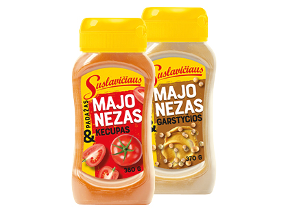 Majonezinis SUSLAVIČIAUS padažas*, 2 rūšių