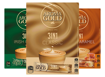 Tirpiosios kavos gėrimas AROMA GOLD 3 IN 1*