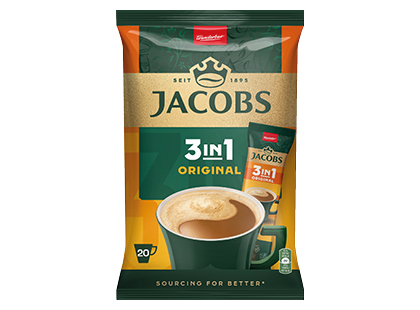 Tirpiosios kavos gėrimas JACOBS 3 IN 1 ORIGINAL*