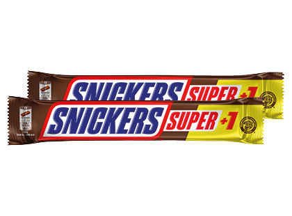 Šokoladinis batonėlis SNICKERS SUPER +1*