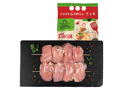 Vištienos šašlykas pipiriniame marinate VILNIAUS PAUKŠTYNAS FIESTA*